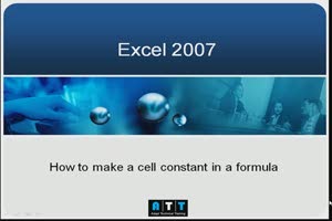 How to make a cell value constant in a Exc...